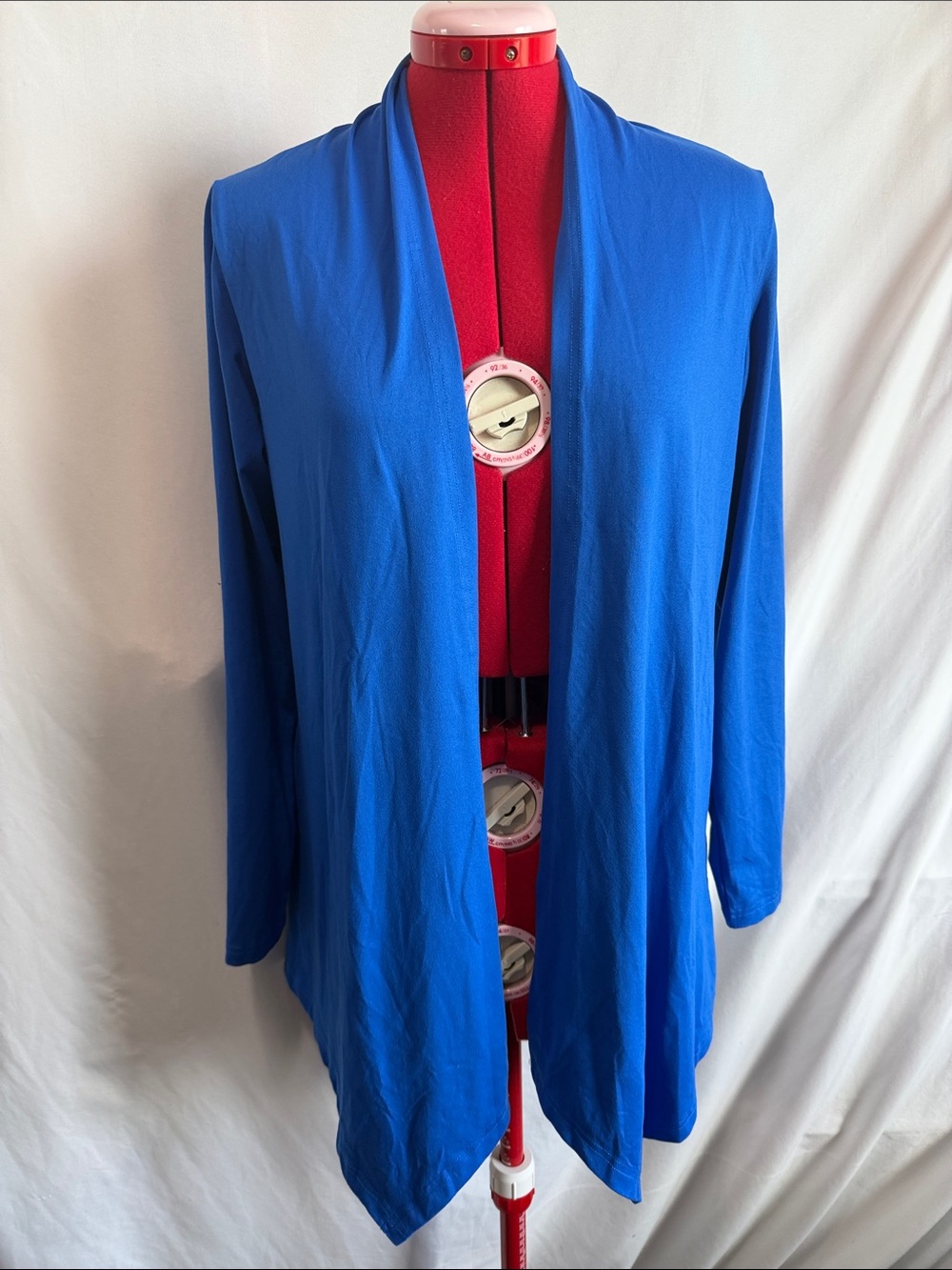 Open-Front Lightweight Cardigan in Royal Blue SM368